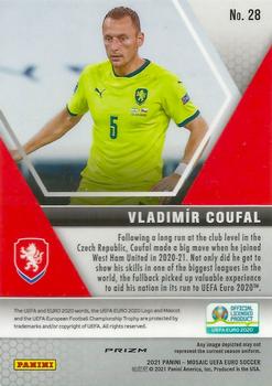2021 Panini Mosaic UEFA EURO 2020 - Gold Pulsar #28 Vladimir Coufal Back