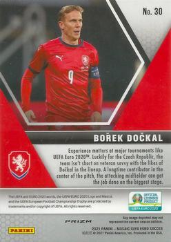 2021 Panini Mosaic UEFA EURO 2020 - Gold Pulsar #30 Borek Dockal Back