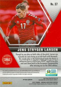 2021 Panini Mosaic UEFA EURO 2020 - Gold Pulsar #37 Jens Stryger Larsen Back