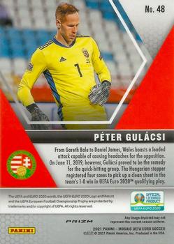 2021 Panini Mosaic UEFA EURO 2020 - Gold Pulsar #48 Peter Gulacsi Back