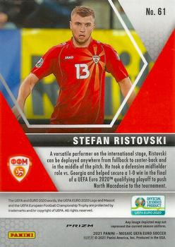 2021 Panini Mosaic UEFA EURO 2020 - Gold Pulsar #61 Stefan Ristovski Back