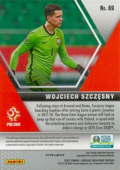 2021 Panini Mosaic UEFA EURO 2020 - Gold Pulsar #69 Wojciech Szczesny Back