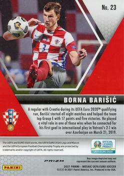 2021 Panini Mosaic UEFA EURO 2020 - Mosaic #23 Borna Barisic Back