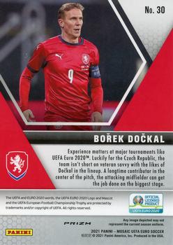2021 Panini Mosaic UEFA EURO 2020 - Mosaic Camo Pink #30 Borek Dockal Back