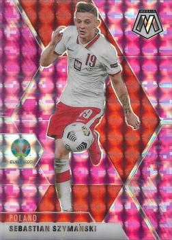 2021 Panini Mosaic UEFA EURO 2020 - Mosaic Camo Pink #64 Sebastian Szymanski Front
