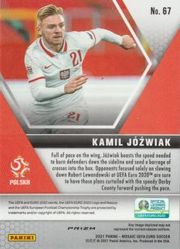 2021 Panini Mosaic UEFA EURO 2020 - Mosaic Camo Pink #67 Kamil Jozwiak Back