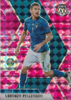 2021 Panini Mosaic UEFA EURO 2020 - Mosaic Camo Pink #136 Lorenzo Pellegrini Front