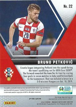 2021 Panini Mosaic UEFA EURO 2020 - Mosaic Reactive Red #22 Bruno Petkovic Back