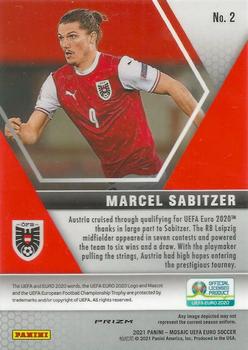 2021 Panini Mosaic UEFA EURO 2020 - Red Pulsar #2 Marcel Sabitzer Back