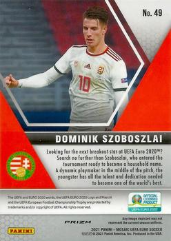 2021 Panini Mosaic UEFA EURO 2020 - Red Pulsar #49 Dominik Szoboszlai Back