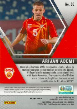 2021 Panini Mosaic UEFA EURO 2020 - Red Pulsar #56 Arijan Ademi Back