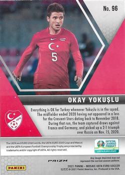 2021 Panini Mosaic UEFA EURO 2020 - Red Pulsar #96 Okay Yokuslu Back