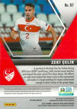 2021 Panini Mosaic UEFA EURO 2020 - Red Pulsar #97 Zeki Celik Back