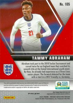 2021 Panini Mosaic UEFA EURO 2020 - Red Pulsar #105 Tammy Abraham Back