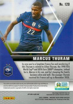 2021 Panini Mosaic UEFA EURO 2020 - Red Pulsar #120 Marcus Thuram Back