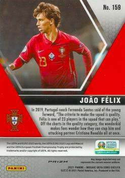 2021 Panini Mosaic UEFA EURO 2020 - Red Pulsar #159 Joao Felix Back