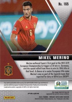 2021 Panini Mosaic UEFA EURO 2020 - Red Pulsar #165 Mikel Merino Back