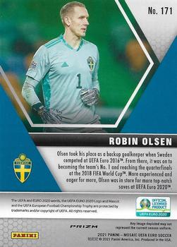 2021 Panini Mosaic UEFA EURO 2020 - Red Pulsar #171 Robin Olsen Back