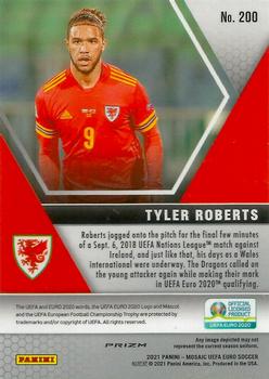 2021 Panini Mosaic UEFA EURO 2020 - Red Pulsar #200 Tyler Roberts Back