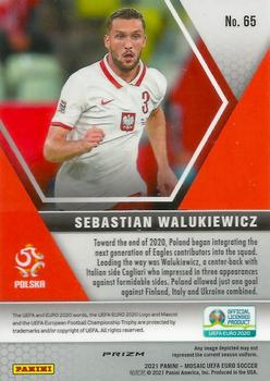2021 Panini Mosaic UEFA EURO 2020 - Silver #65 Sebastian Walukiewicz Back