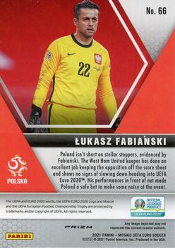2021 Panini Mosaic UEFA EURO 2020 - Silver #66 Lukasz Fabianski Back