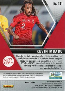 2021 Panini Mosaic UEFA EURO 2020 - Silver #181 Kevin Mbabu Back