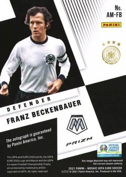 2021 Panini Mosaic UEFA EURO 2020 - Autographs Mosaic #AM-FB Franz Beckenbauer Back