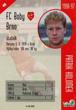 1996-97 Papyro Czech League #48 Patrik Holomek Back