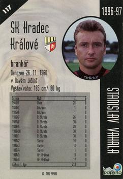 1996-97 Papyro Czech League #117 Stanislav Vahala Back