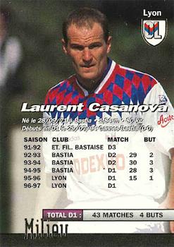 1997-98 Panini #95 Laurent Casanova Back