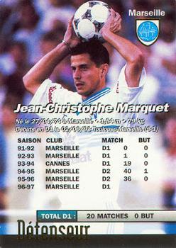 1997-98 Panini #102 Jean-Christophe Marquet Back