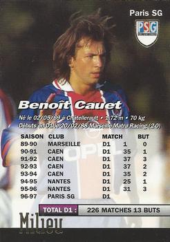 1997-98 Panini #176 Benoit Cauet Back