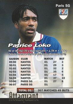 1997-98 Panini #180 Patrice Loko Back