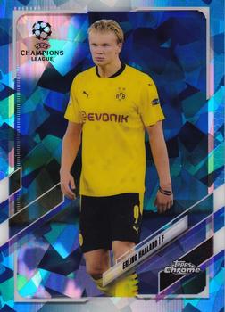 2020-21 Topps Chrome Sapphire Edition UEFA Champions League #49 Erling Haaland Front