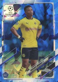 2020-21 Topps Chrome Sapphire Edition UEFA Champions League #55 Youssoufa Moukoko Front