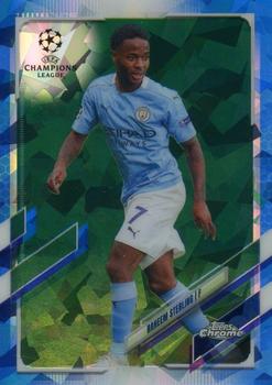 2020-21 Topps Chrome Sapphire Edition UEFA Champions League #76 Raheem Sterling Front
