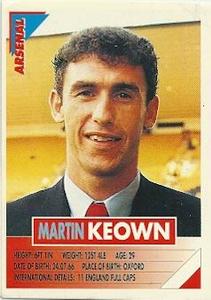 1996 Panini Super Players #8 Martin Keown Front