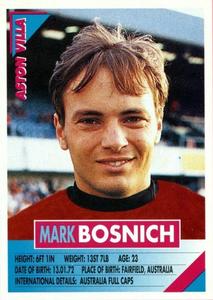 1996 Panini Super Players #18 Mark Bosnich Front