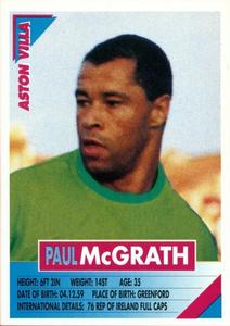 1996 Panini Super Players #23 Paul McGrath Front