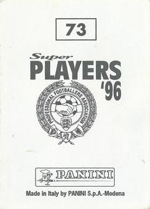 1996 Panini Super Players #73 Mark Hughes Back