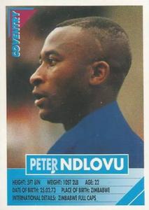 1996 Panini Super Players #90 Peter Ndlovu Front