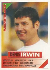 1996 Panini Super Players #165 Denis Irwin Front