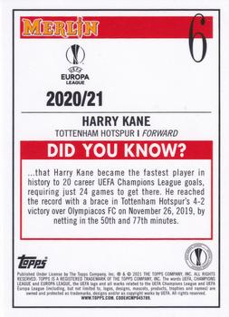2020-21 Merlin Chrome UEFA Champions League - Aqua Prism #6 Harry Kane Back