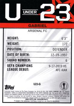 2020-21 Merlin Chrome UEFA Champions League - U23 Stars #U23-G Gabriel Back