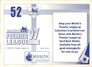 1996-97 Merlin's Premier League 97 #52 Mark Bosnich Back