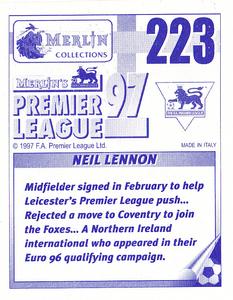 1996-97 Merlin's Premier League 97 #223 Neil Lennon Back