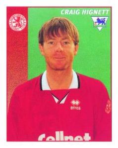 1996-97 Merlin's Premier League 97 #319 Craig Hignett Front