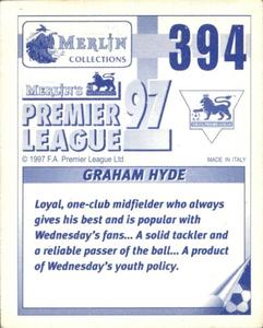 1996-97 Merlin's Premier League 97 #394 Graham Hyde Back
