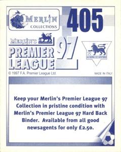 1996-97 Merlin's Premier League 97 #405 David Hirst Back