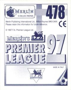 1996-97 Merlin's Premier League 97 #478 Teddy Sheringham Back